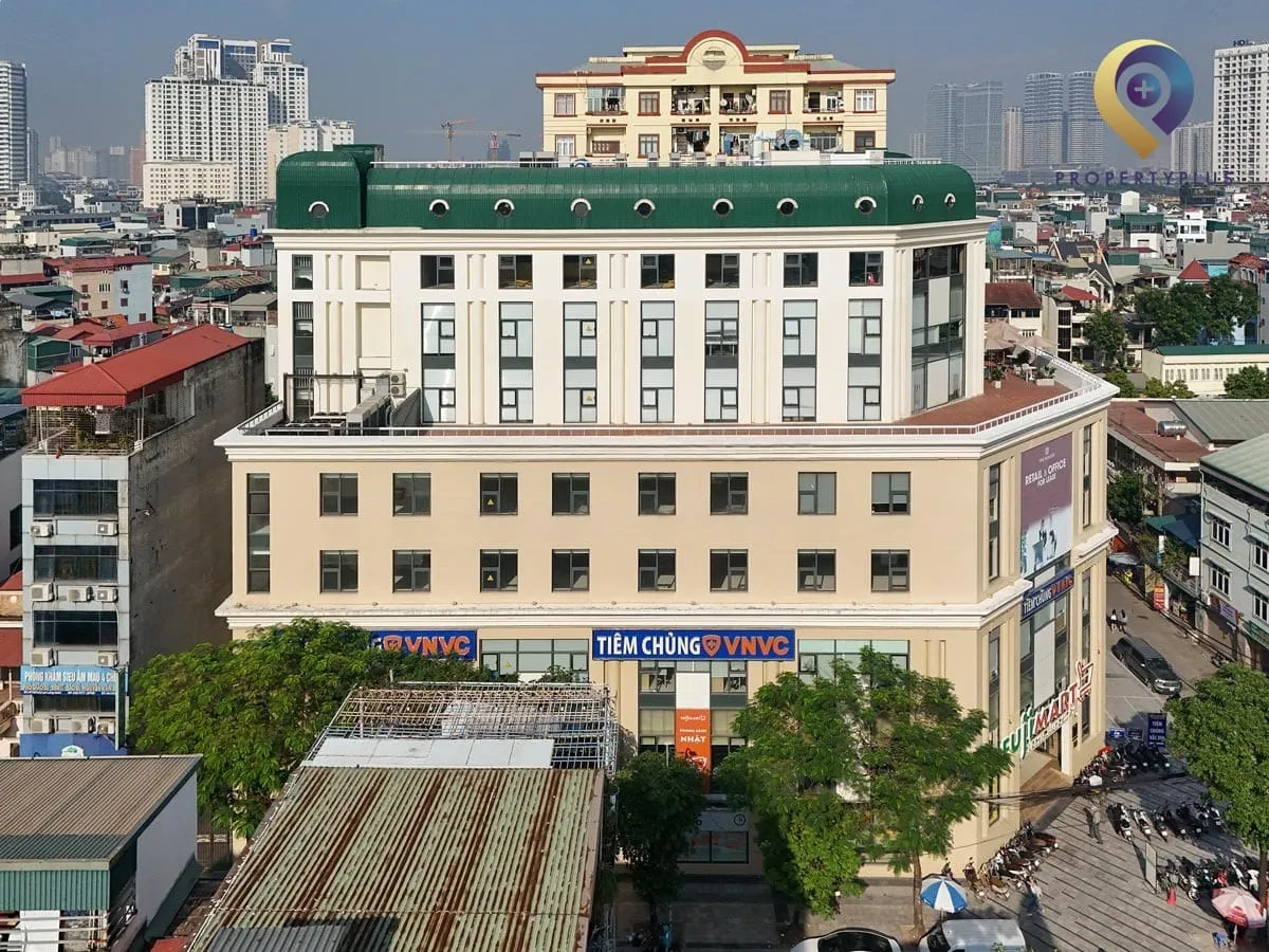 Toàn cảnh tòa nhà The Rosary nhìn từ trên cao tại Tây Hồ, Hà Nội